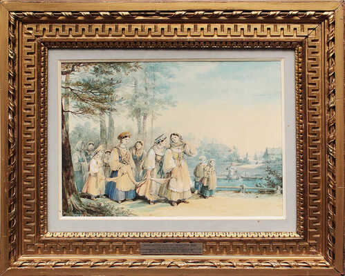 Кольман Карл Иванович. Девушки на гулянье 